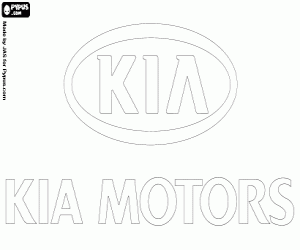 desenho de Logo KIA Motors para colorir