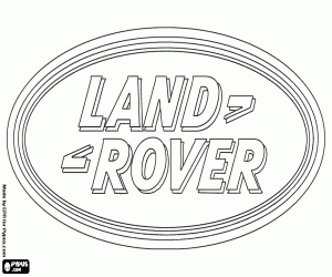 desenho de Logo Land Rover para colorir