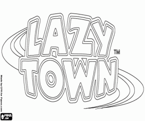 desenho de Logo Lazy Town para colorir