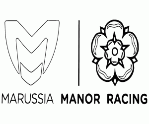 desenho de Logo Manor Marussia F1 Team para colorir