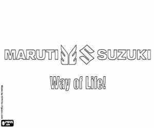 desenho de Logo Maruti Suzuki para colorir