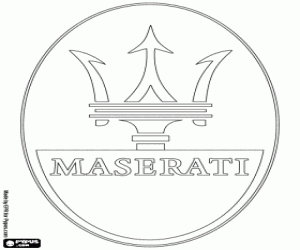 desenho de Logo Maserati para colorir