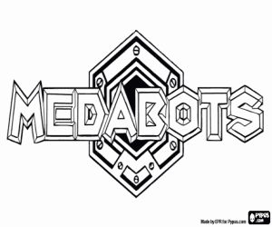 desenho de Logo Medabots para colorir