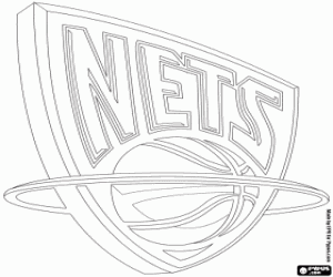 desenho de Logo dos New Jersey Nets para colorir