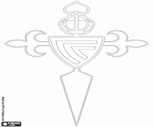 desenho de Logo o Real Club Celta de Vigo para colorir