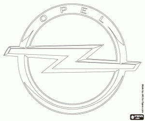 desenho de Logo Opel para colorir
