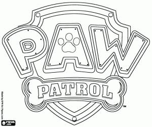 desenho de Logo original de Paw Patrol para colorir