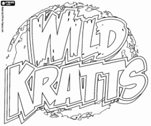 desenho de Logo original do Wild Kratts para colorir