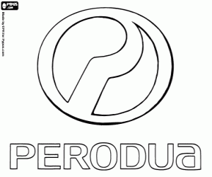 desenho de Logo Perouda para colorir
