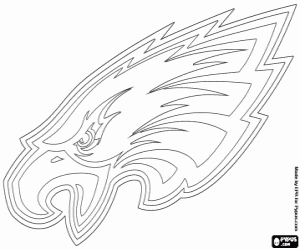 desenho de Logo dos Philadelphia Eagles para colorir