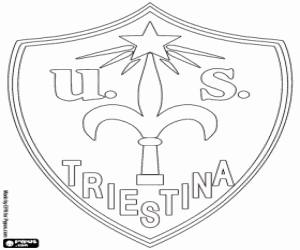 desenho de Logo Unione Triestina para colorir