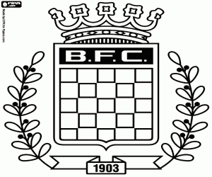 desenho de Logotipo da Boavista FC para colorir