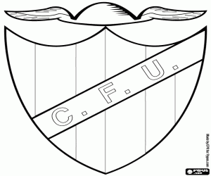 desenho de Logotipo da CF União da Madeira para colorir