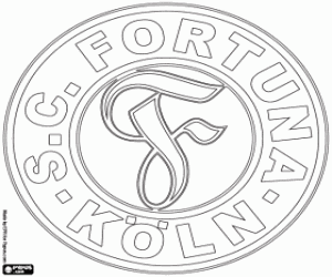 desenho de Logotipo da Fortuna Köln para colorir