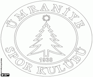 desenho de Logotipo da Umraniyespor para colorir