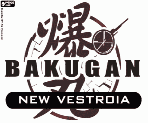 desenho de Logotipo de Bakugan New Vestroia para colorir