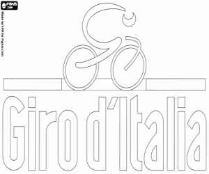 desenho de Logotipo de giro d'Italia para colorir