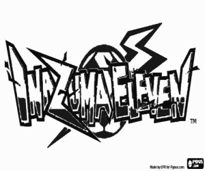 desenho de Logotipo de Inazuma Eleven para colorir