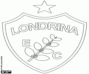 desenho de Logotipo de Londrina EC para colorir