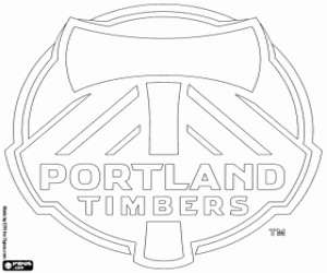 desenho de Logotipo de Portland Timbers para colorir