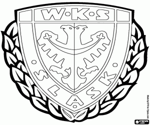 desenho de Logotipo de Śląsk Wroclaw para colorir
