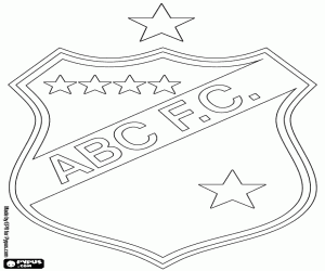 desenho de Logotipo do ABC FC para colorir