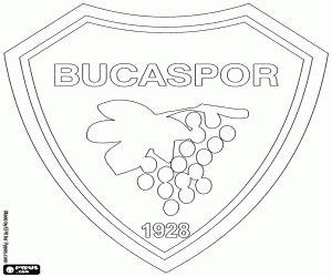 desenho de Logotipo do Bucaspor para colorir