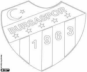 desenho de Logotipo do Bursaspor para colorir