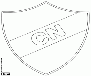 desenho de Logotipo do Club Nacional para colorir