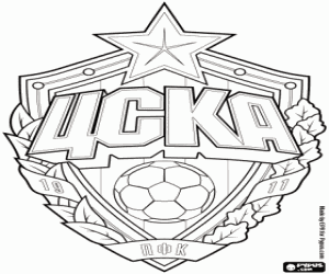 desenho de Logotipo do CSKA Moscou para colorir