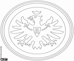 desenho de Logotipo do Eintracht Frankfurt para colorir