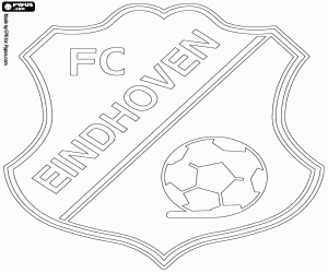 desenho de Logotipo do FC Eindhoven para colorir