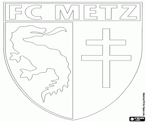 desenho de Logotipo do FC Metz para colorir