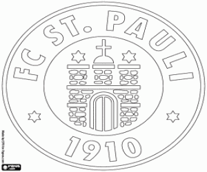 desenho de Logotipo do FC St. Pauli para colorir