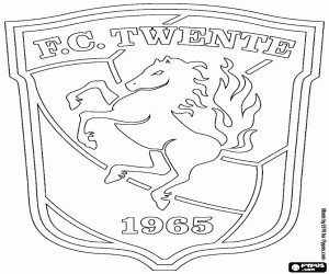 desenho de Logotipo do FC Twente para colorir