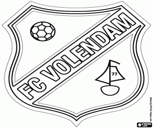 desenho de Logotipo do FC Volendam para colorir