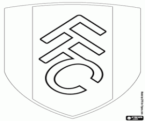 desenho de Logotipo do Fulham FC para colorir