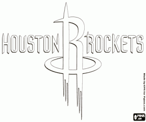 desenho de Logotipo do Houston Rockets para colorir
