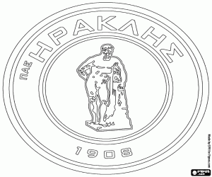 desenho de Logotipo do Iraklis Thessaloniki para colorir