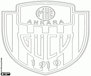 desenho de Logotipo do MKE Ankaragücü para colorir