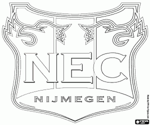 desenho de Logotipo do NEC Nimega para colorir