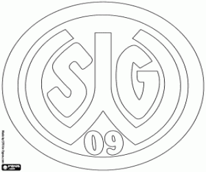desenho de Logotipo do SG Wattenscheid 09 para colorir