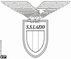 desenho de Logotipo do SS Lazio para colorir