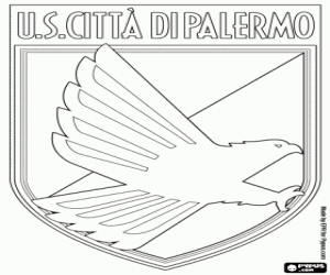 desenho de Logotipo do US Palermo para colorir