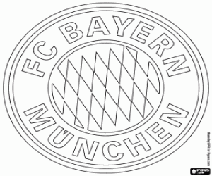 desenho de Logotipo FC Bayern de Munique para colorir