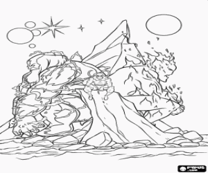 desenho de Loki, inimigo de Thor para colorir