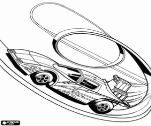 desenho de Um loop de Hot Wheels para colorir