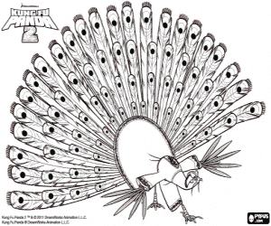 desenho de Lord Shen, Kung Fu Panda 2 para colorir