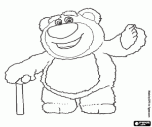 desenho de Lotso, ursinho de pelúcia para colorir