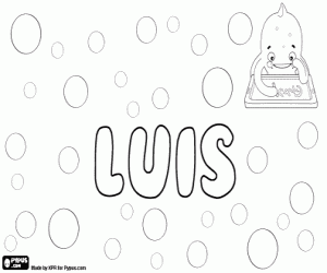 desenho de Luis, nome espanhol para colorir